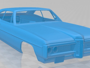 pontiac bonneville 1968 printable body car Modelo de impresión 3D