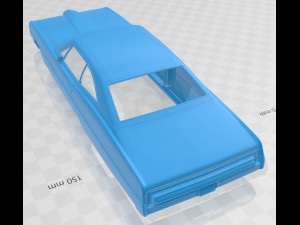 pontiac bonneville 1968 printable body car Modelo de impresión 3D