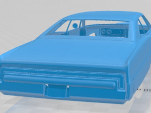 pontiac bonneville 1968 printable body car Modelo de impresión 3D