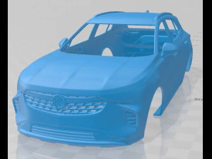 Buick Envision 2021 carro com carroceria imprim&iacute;vel Modelo de Impressão 3D