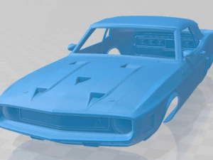 mustang shelby gt500 convertible 1969 printable body car 3D Print Model
