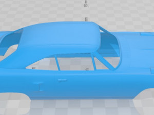 plymouth road runner superbird 1970 printable body car Modello di stampa 3D