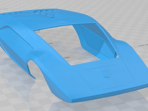 lancia stratos zero 1970 printable body car Model Cetak 3D