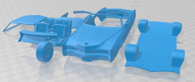 eldorado fleetwood 1968 printable car 3D Print Model .c4d .max .obj .3ds .fbx .stl .blend