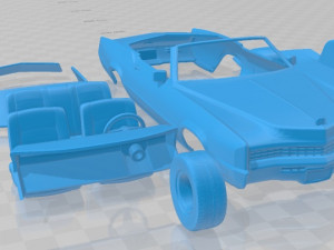 eldorado fleetwood 1968 printable car 3D Принт Модель