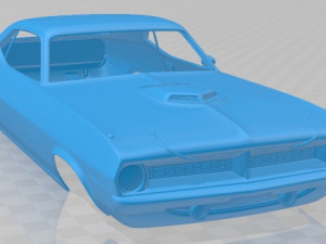 plymouth barracuda 1970 printable body car Model do druku 3D