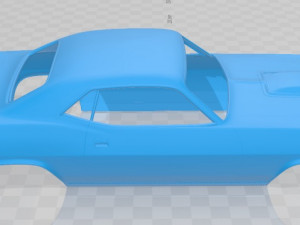 plymouth barracuda 1970 printable body car Model do druku 3D