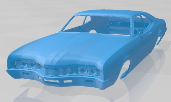 mercury montego 1970 printable body car 3D 프린트 모델 .c4d .max .obj .3ds .fbx .stl .blend 