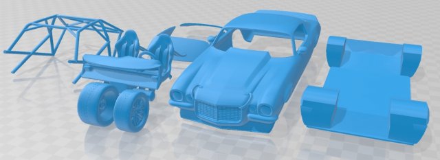 camaro 1970 protouring printable car Modèles 3D en vedette .c4d .max .obj .3ds .fbx .stl .blend 