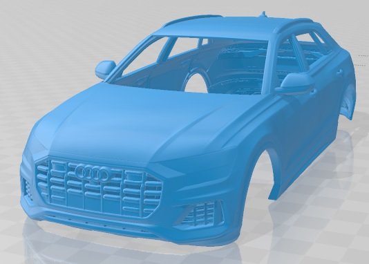 audi q8 2019 printable body car 3D Print Model .c4d .max .obj .3ds .fbx .stl .blend 