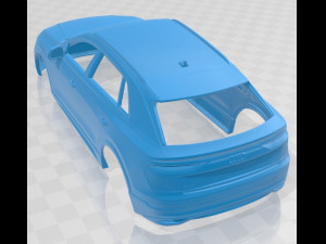 audi q8 2019 printable body car 3D Print Model