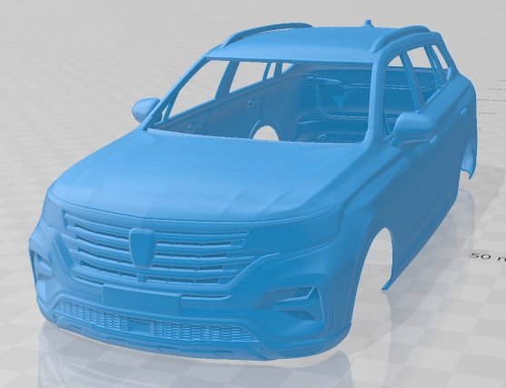 roewe rx5 max 2019 printable body car Model Cetak 3D .c4d .max .obj .3ds .fbx .stl .blend 