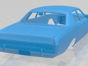 dodge polara hardtop coupe 1970 printable body car 3D 프린트 모델