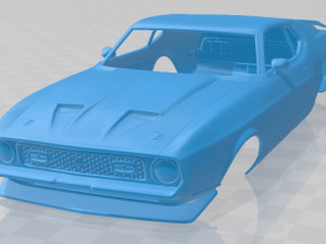 mustang mach 1 1971 printable body car 3D प्रिंट मॉडल