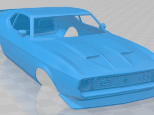mustang mach 1 1971 printable body car 3D प्रिंट मॉडल