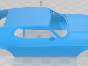 mustang mach 1 1971 printable body car 3D प्रिंट मॉडल