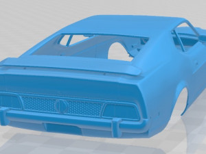 mustang mach 1 1971 printable body car 3D प्रिंट मॉडल