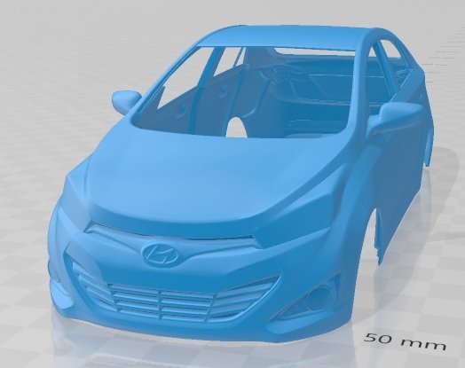 hyundai hb20s 2013 printable body car Model do druku 3D .c4d .max .obj .3ds .fbx .stl .blend 