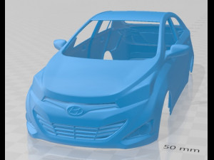 hyundai hb20s 2013 printable body car 3D Print Model
