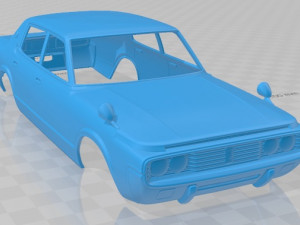 toyota crown s60 sedan 1971 printable body car Model do druku 3D