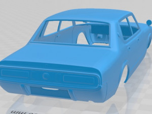 toyota crown s60 sedan 1971 printable body car Model do druku 3D
