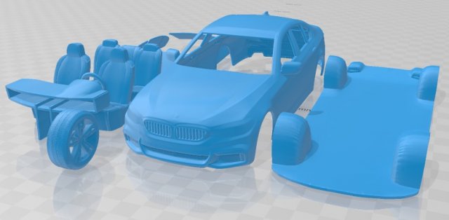m5 g30 sedan performance 2017 printable car 3Dプリントモデル .c4d .max .obj .3ds .fbx .stl .blend 