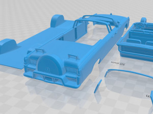 lincoln continental x 100 1961 printable car Modello di stampa 3D