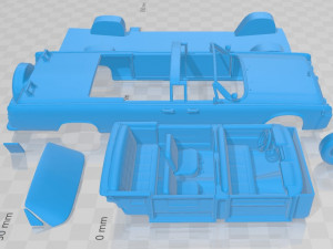 lincoln continental x 100 1961 printable car Modello di stampa 3D