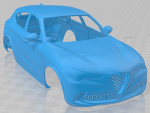 alfa romeo stelvio quadrifoglio 2018 printable body car Modèles 3D en vedette