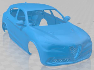 alfa romeo stelvio quadrifoglio 2018 printable body car 3D Print Model