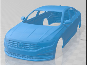 volkswagen jetta premium 2018 printable body car 3D Print Model