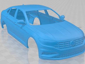 volkswagen jetta premium 2018 printable body car Modèles 3D en vedette