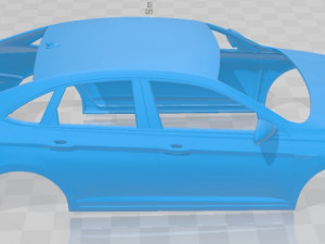 volkswagen jetta premium 2018 printable body car Modèles 3D en vedette