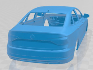 volkswagen jetta premium 2018 printable body car Modèles 3D en vedette