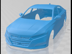 honda accord 2018 printable body car Modelo de Impressão 3D