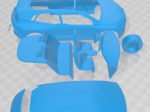 vision inext 2018 printable car 3D Baskı Modeli