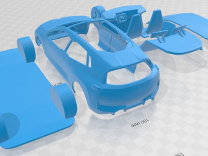 vision inext 2018 printable car 3D Baskı Modeli