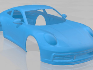 porsche 911 carrera s 2019 printable body car 3D Baskı Modeli