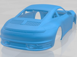 porsche 911 carrera s 2019 printable body car 3D Baskı Modeli