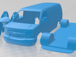 chevrolet express 2011 printable van 3D Print Model