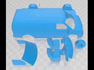 chevrolet express 2011 printable van Model do druku 3D
