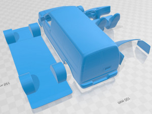 chevrolet express 2011 printable van Model do druku 3D