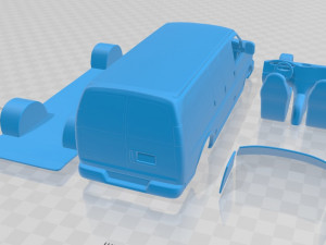 chevrolet express 2011 printable van Model do druku 3D