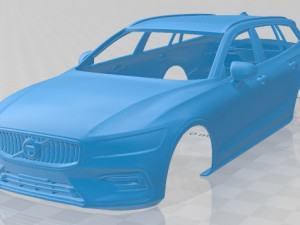 volvo v60 2019 printable body car Modelo de impresión 3D