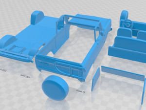 1975 cabriolet printable car 3Dプリントモデル