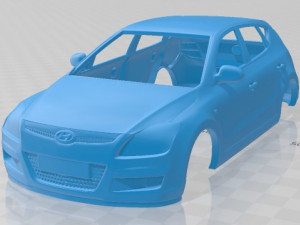 hyundai i30 2010 printable body car 3Dプリントモデル
