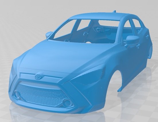 toyota yaris us 2020 printable body car Modèles 3D en vedette .c4d .max .obj .3ds .fbx .stl .blend 