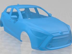 toyota yaris us 2020 printable body car Modèles 3D en vedette
