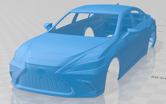 lexus es350 f sport 2019 printable body car 3D 프린트 모델 .c4d .max .obj .3ds .fbx .stl .blend 