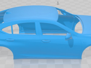 lexus es350 f sport 2019 printable body car 3D 프린트 모델